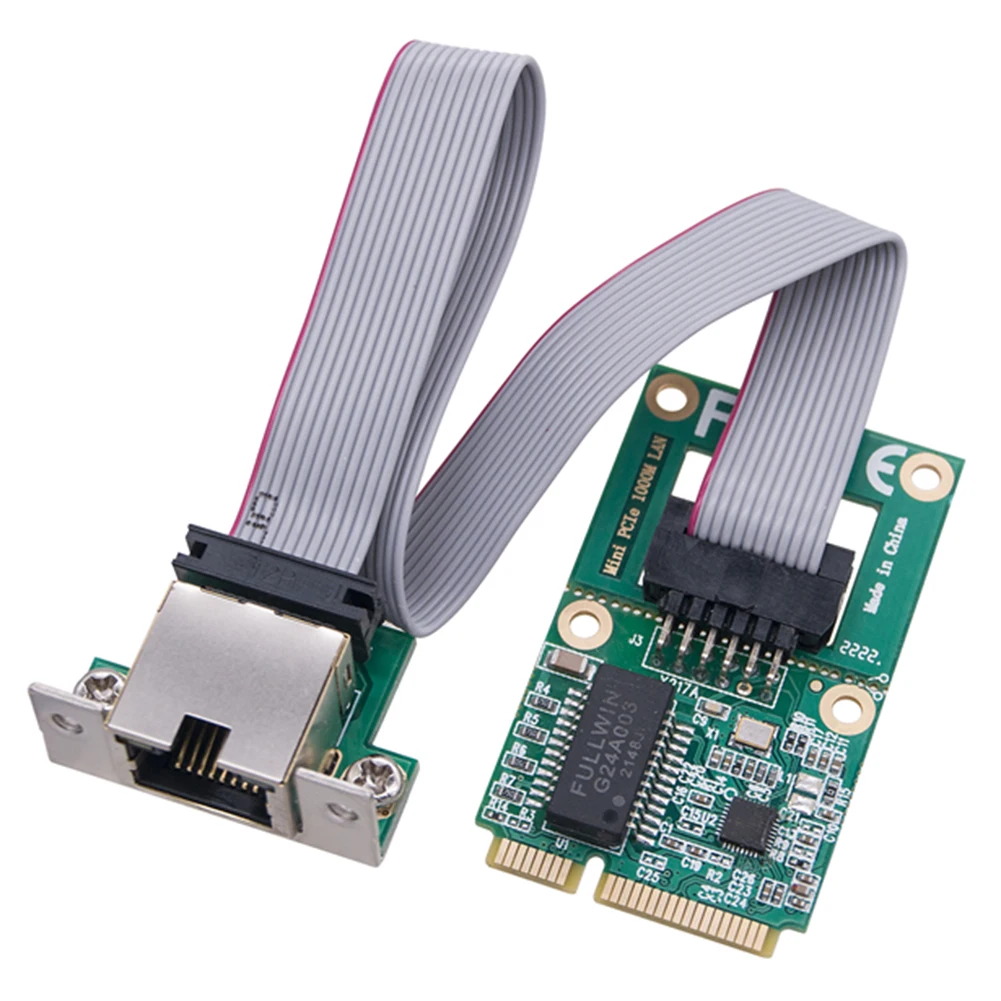 Сетевой адаптер Gigabit Ethernet RTL8111H Mini PCI Express Gigabit Ethernet Card 10/100/1000m LAN NIC Card для Настольных ПК Изображение 2