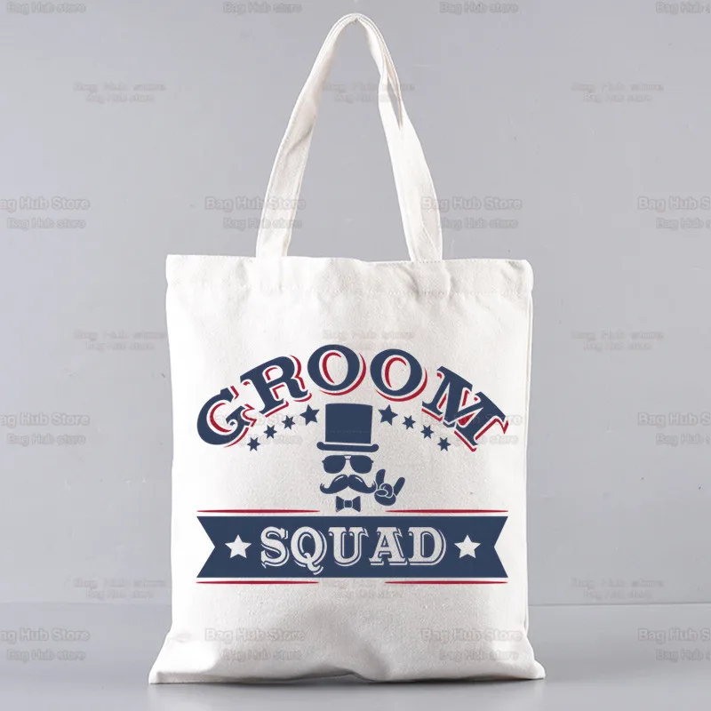 Сумка для одиночной вечеринки Team Groon, большая вместительная сумка через плечо, складная пляжная сумка для покупок, холщовая сумка-тоут, Эко-сумка для покупок Изображение 2