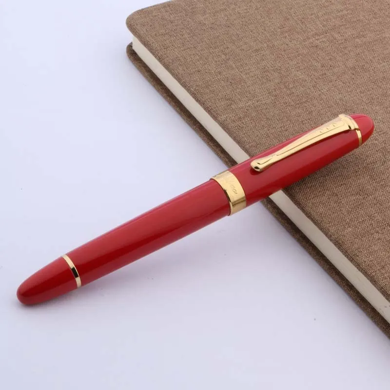 Шариковая ручка Jinhao 450 из красного мрамора с золотой отделкой 0,5 мм Изображение 2