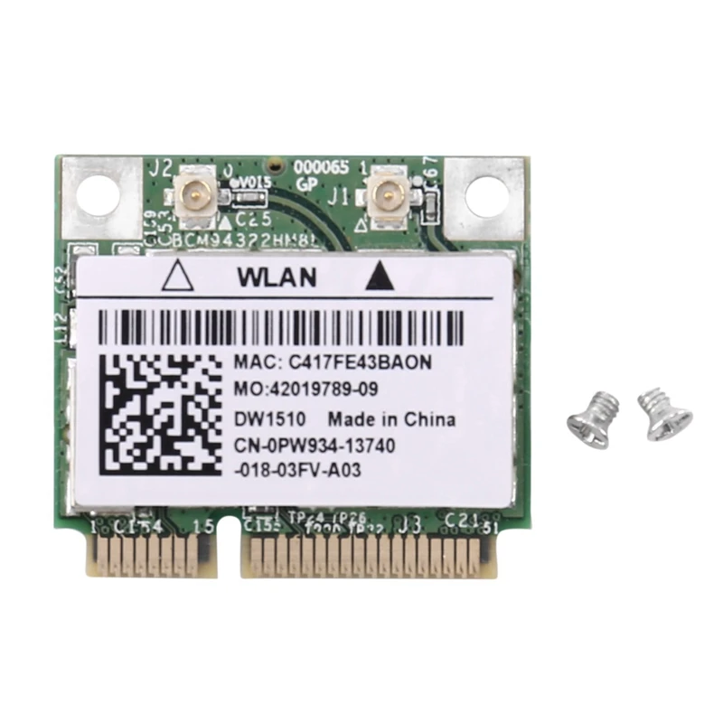 10X BCM94322HM8L BCM94322 Двухдиапазонная Беспроводная Сетевая карта Mini PCIE 300 Мбит/с 802.11A/B/G/N DW1510 для Mac OS /Hackintosh Изображение 3