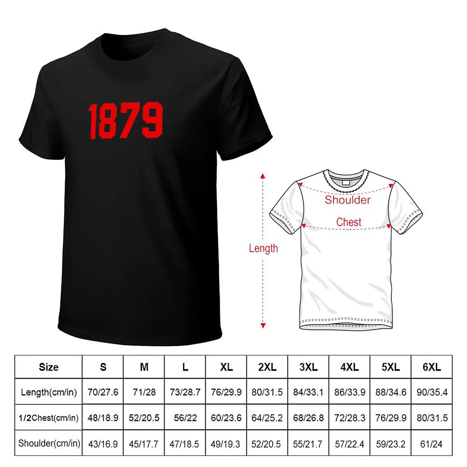 1879 Футболка Fulham Red, спортивная рубашка, эстетическая одежда, футболки на заказ, создайте свои собственные мужские футболки с длинным рукавом Изображение 3