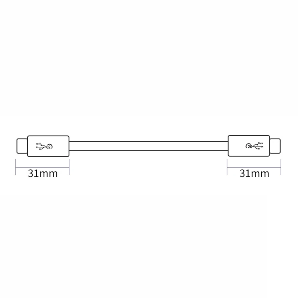 20 Гбит /с, 8 К, 60 Гц, кабель для планшета Type-C USB3.2, кабель для высокоскоростной передачи данных PD 100 Вт Изображение 3