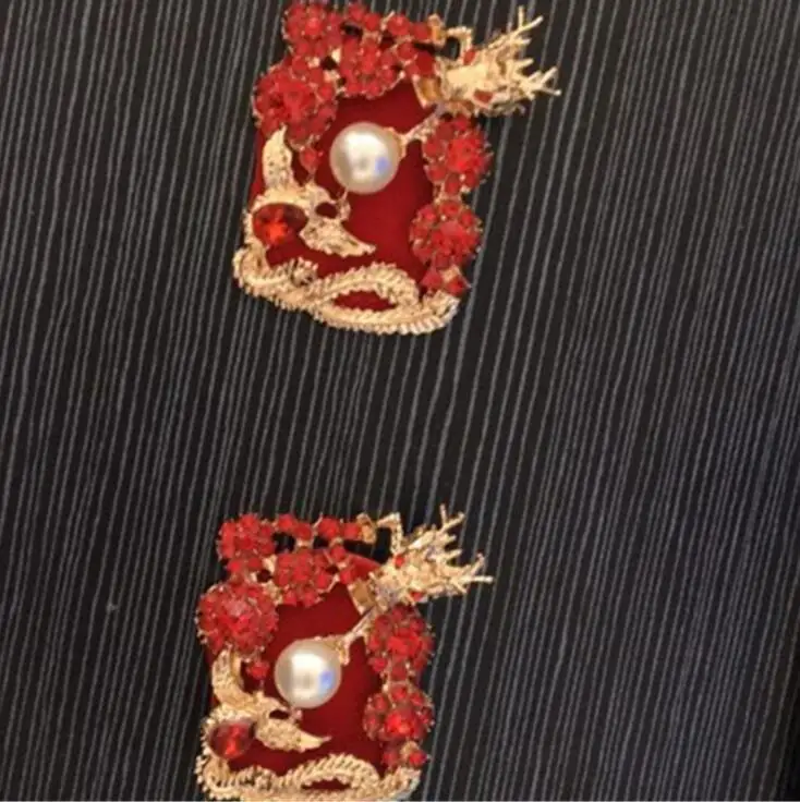 2018 новые чешские туфли со стразами туфли с пряжкой свадебные туфли в цветочек с пряжкой для обуви red dragon и phoenix Chengxiang 1 пара Изображение 3