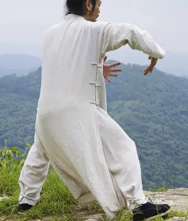 22 ЦВЕТА высококачественного Хлопка и льна одежда удан тайцзи даосизм униформа даосский халат кунг-фу костюмы для боевых искусств ПО ИНДИВИДУАЛЬНОМУ ЗАКАЗУ Изображение 3