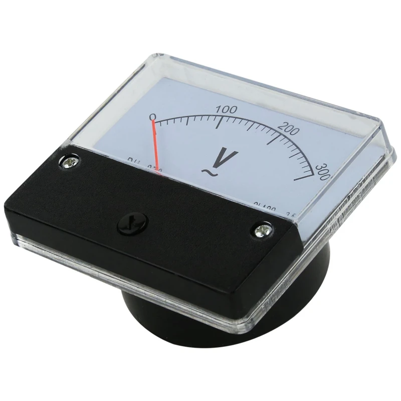 2X Прямоугольный измеритель аналогового напряжения переменного тока 0-300 В, панельный вольтметр DH670 Изображение 3