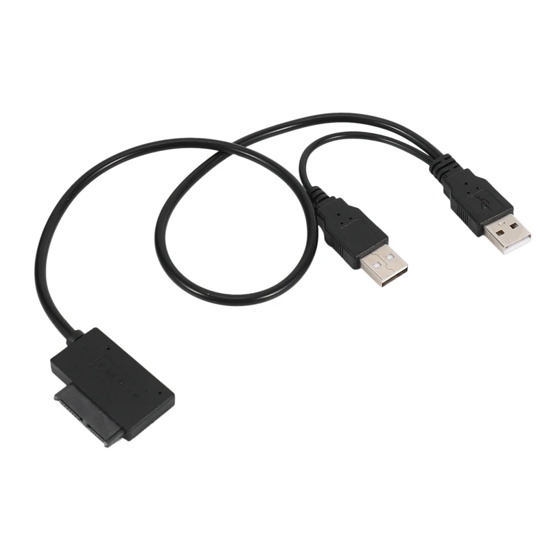 2X Тонкий кабель SATA от USB 2.0 до 7 + 6 Внешнее питание для ноутбука SATA Адаптер Конвертер Поддержка Windows Xp/7/8/10 Mac OS EM88 Изображение 3