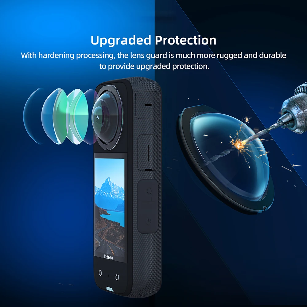 2шт aMagisn X3 Sticky Lens Guards Протектор для Insta360 X3 Защитная Крышка От царапин Для Insta 360 ONE X 3 Аксессуары Изображение 3
