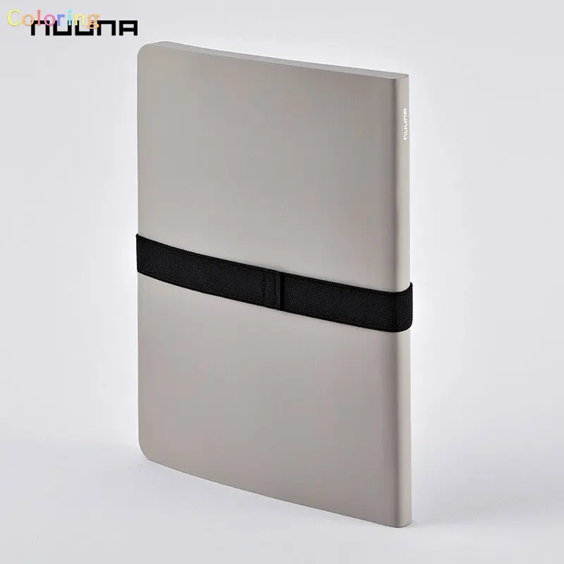 Nuuna Not White L Light Роскошный плоский блокнот из переработанной кожи 6,5 