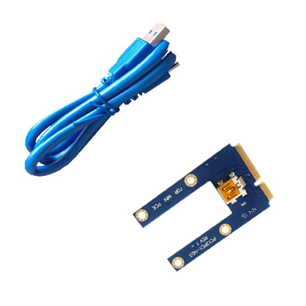 USB 3.0 Mini PCI-E к PCIe PCI Express от 1X до 16X Удлинитель Riser Card Адаптер-Удлинитель для Майнинга Bitcoin Miner Изображение 3