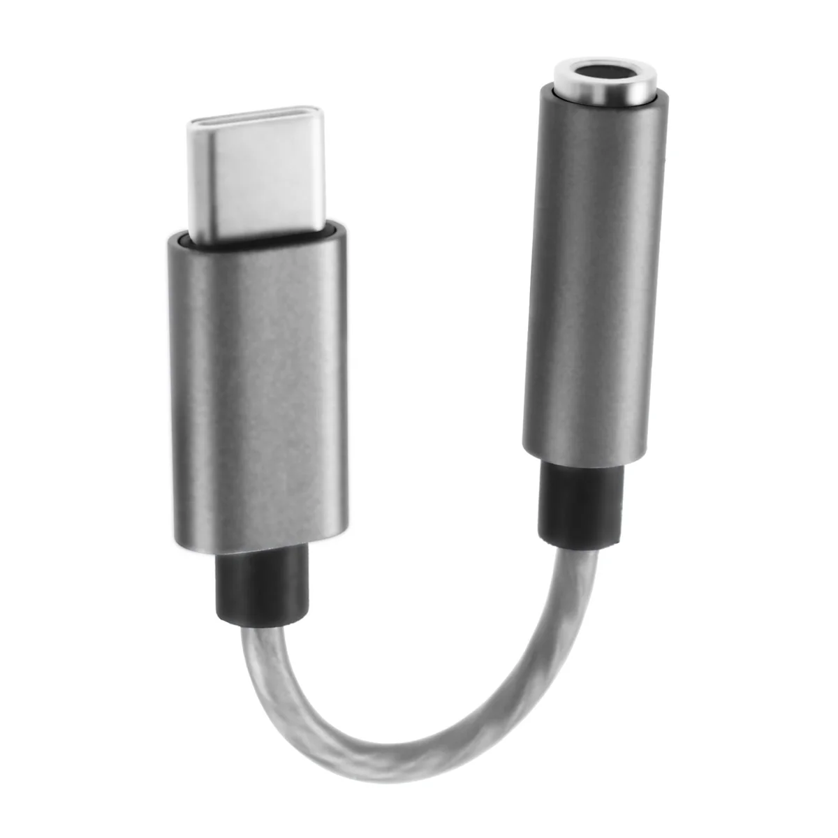 USB Type C до 3,5 мм Разъема для наушников Адаптер DAC 32Bit 384 кГц Realtek ALC5686 USB до 3,5 мм для смартфона SAMSUNG (серый) Изображение 3