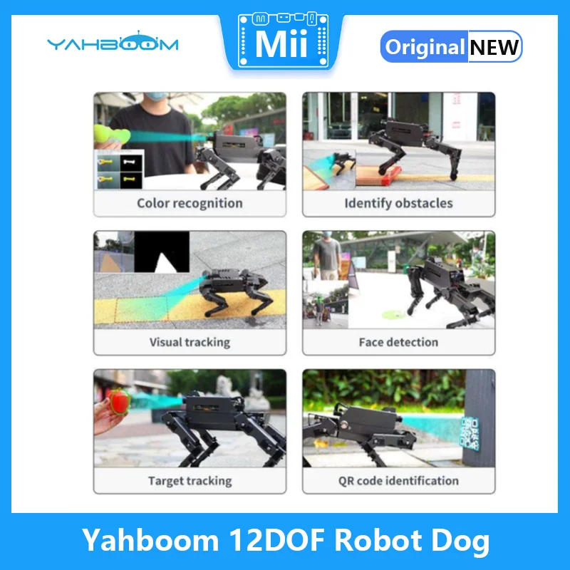Yahboom 12DOF Настольный Металлический Робот-Собака Bionic DOGZILLA S1 с Камерой AI Vision для Raspberry Pi 4B Поддерживает Программирование на Python Изображение 3