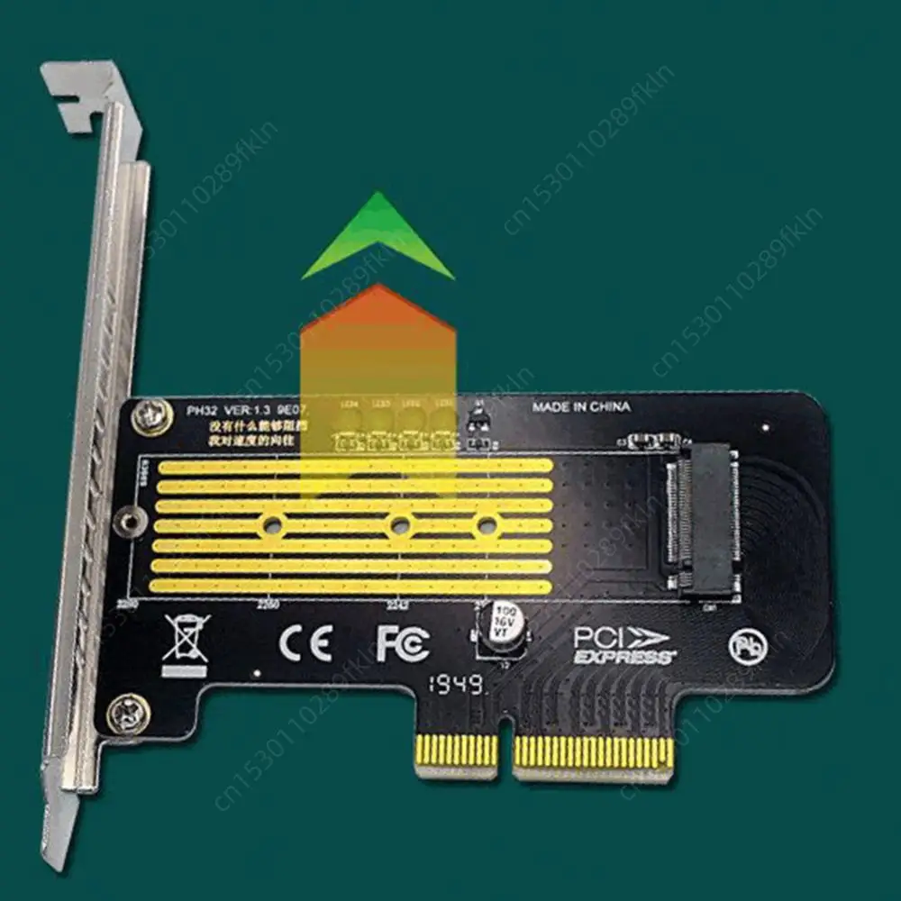Адаптер M.2 NVME к PCIe 3.0 X4 Поддерживает Слоты PCIE X4 X8 X16 Адаптер M.2 PCI Express Плата расширения Riser M.2 Адаптер PCIe SSD Изображение 3
