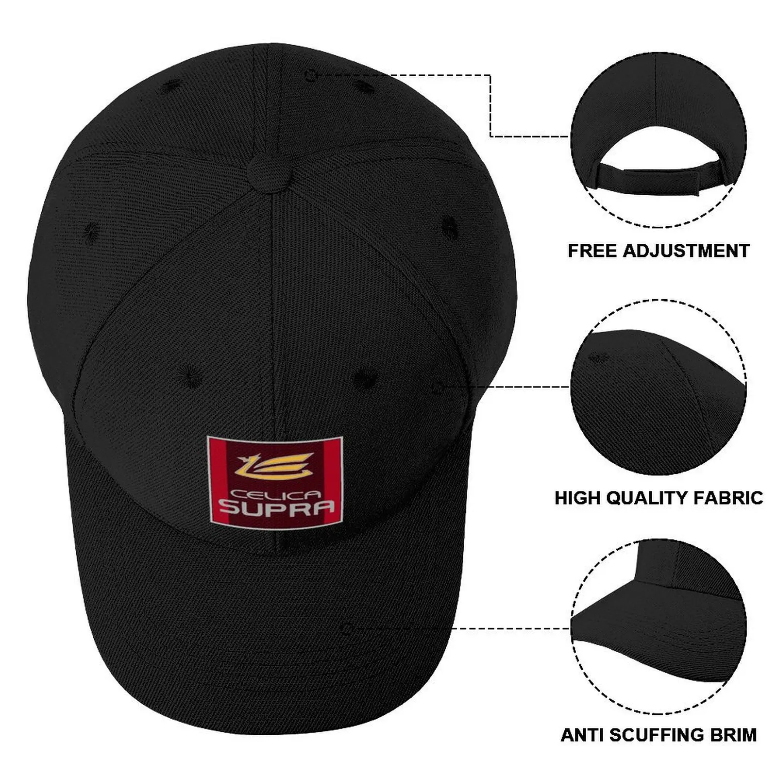 Бейсболка со значком Celica Supra, шляпа с застежкой сзади, уличная одежда для женщин 2024, мужская одежда Изображение 3
