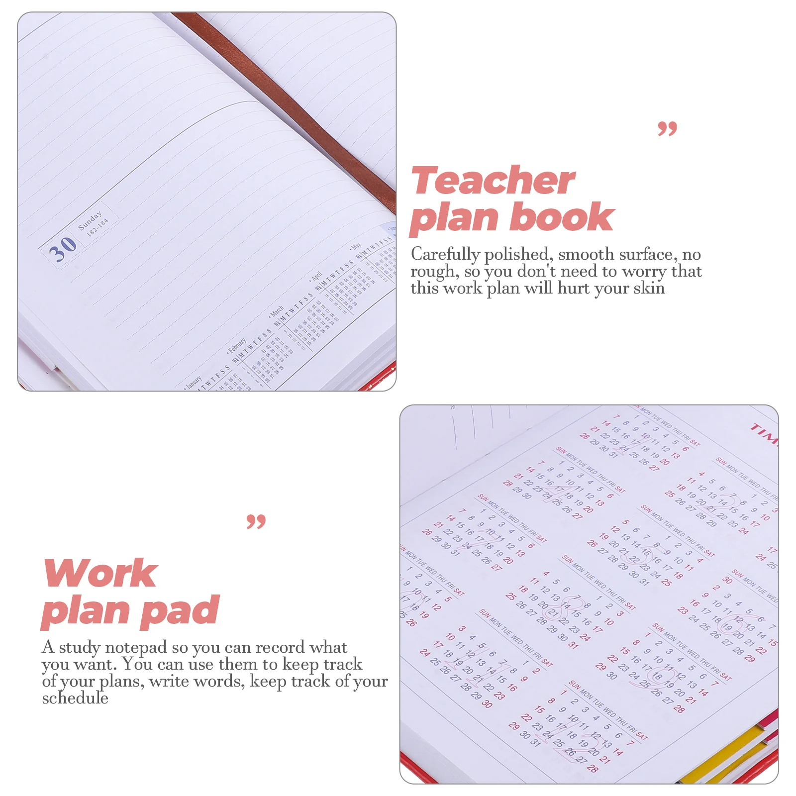 Блокнот для планирования встреч, рабочий блокнот, еженедельный планировщик занятий для домашнего обучения на 2024 год Изображение 3