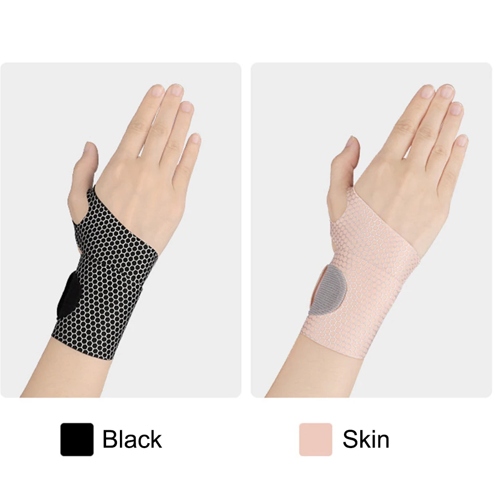 Защита для рук для тренировок унисекс, Дышащие рукава для поддержки запястий, Регулируемая Двойная компрессия при артрите и тендините Изображение 3