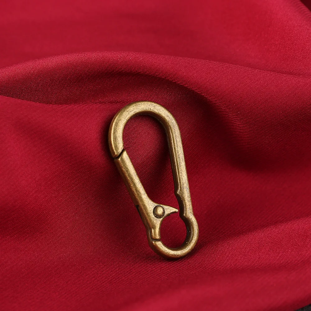 Карабин из креативного сплава, унисекс, цепочка для ключей с защитой от потери, подвесная пряжка в форме тыквы, небольшой товар Изображение 3