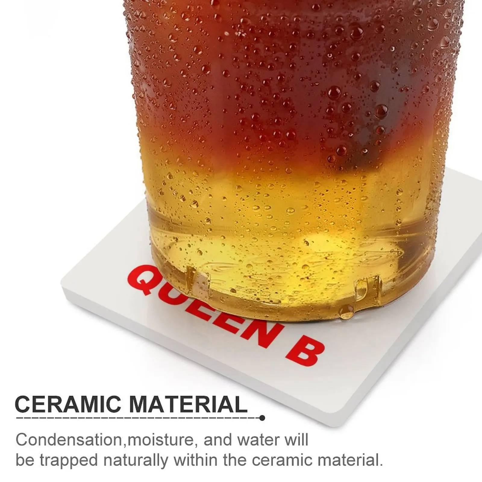 Керамические подставки Queen B (квадратные) для чашек, набор кофейных кружек, кавайные подставки Изображение 3