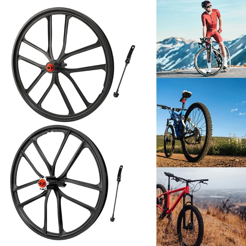 Колесная пара Fixie Складной велосипед Колесная пара 20-дюймовых встроенных колес Mountainbily Замена алюминиевой рамы Компоненты велосипеда WRXYH Изображение 3