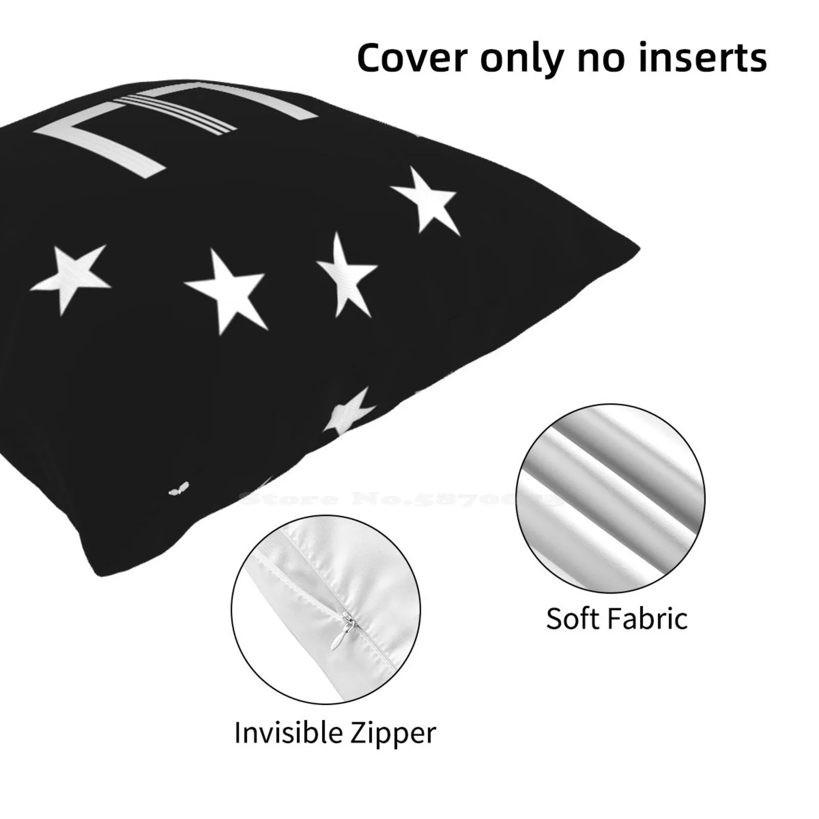 Модный чехол для подушки с логотипом Enclave Star, наволочка, флаг Enclave New Vegas, 3 4 76 Tec Изображение 3