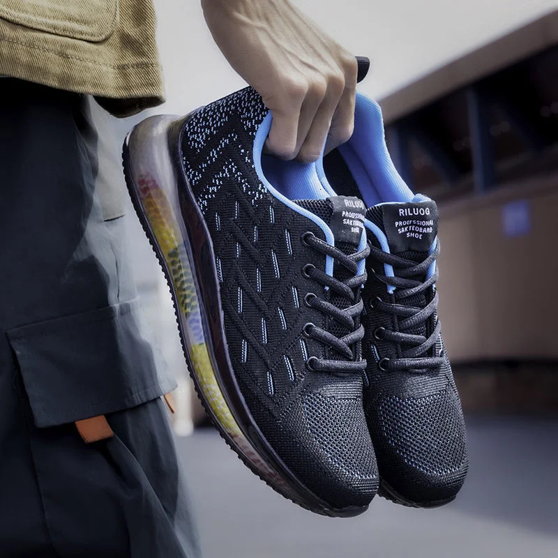 Мужские кроссовки Zoom Motion Control Сетчатые Дышащие удобные кроссовки для мужчин для пеших прогулок, бега, баскетбола, уличной обуви Изображение 3