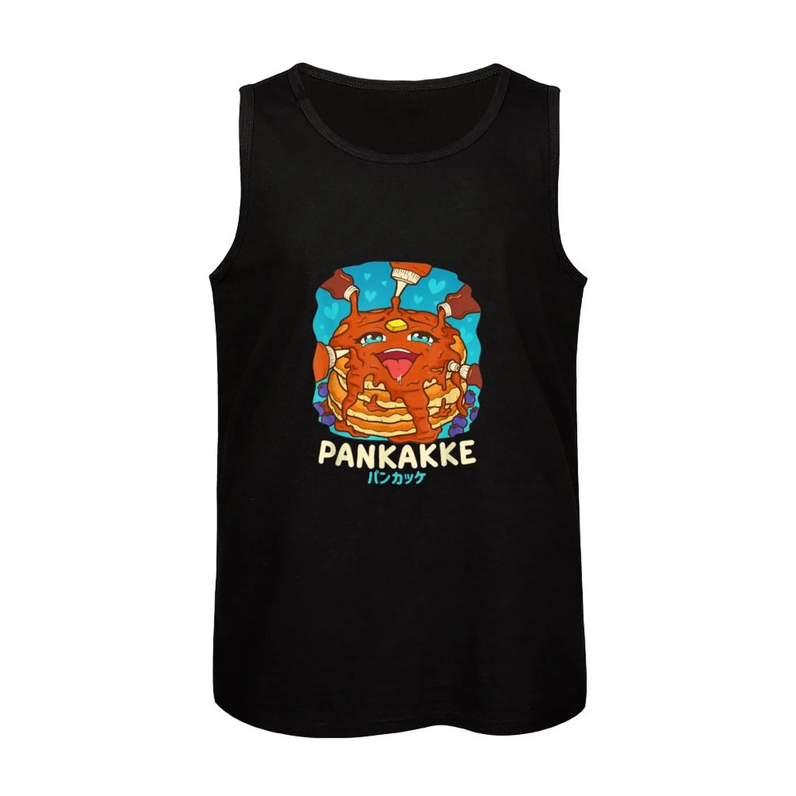 Новая забавная футболка Naughty Foodie Pun Kawaii Pankakke Japanese Pancake, Майка на бретелях, Мужская футболка для фитнеса, футболки для мужчин Изображение 3