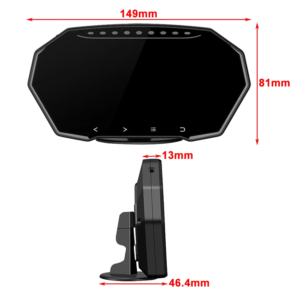 Новейший Автомобильный Hud OBD2 + GPS Головной Дисплей Smart Gauge Цифровой Одометр ЖК-Дисплей Экран Счетчика Автомобильные Электронные Аксессуары Изображение 3