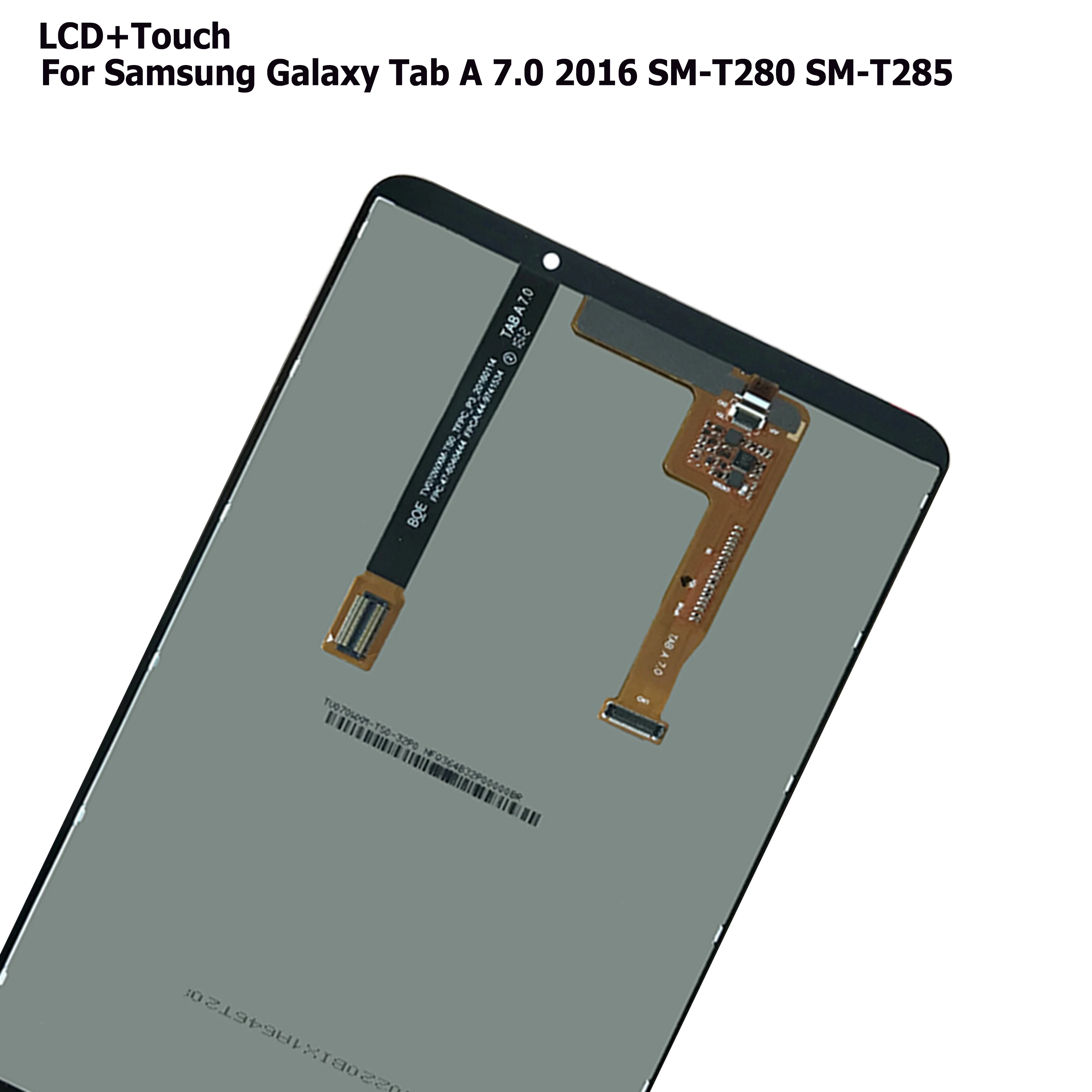 Оптовая продажа 5 шт. Для Samsung Galaxy Tab A 7.0 2016 SM-T280 SM-T285 T280 T285 WIFI 3G ЖК-дисплей С Сенсорным Экраном В сборе Заменить Изображение 3