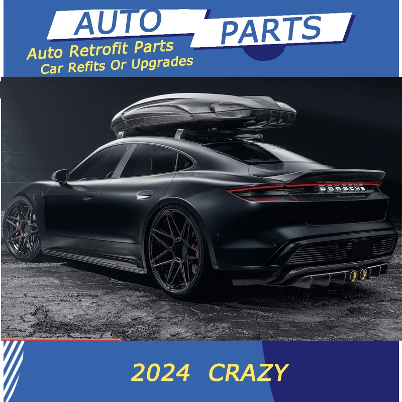 Подходит для Porsche Taun Turbo Модифицированная объемная юбка из углеродного волокна спереди, зеркало заднего вида, крыло заднего бампера в комплекте с установкой Изображение 3