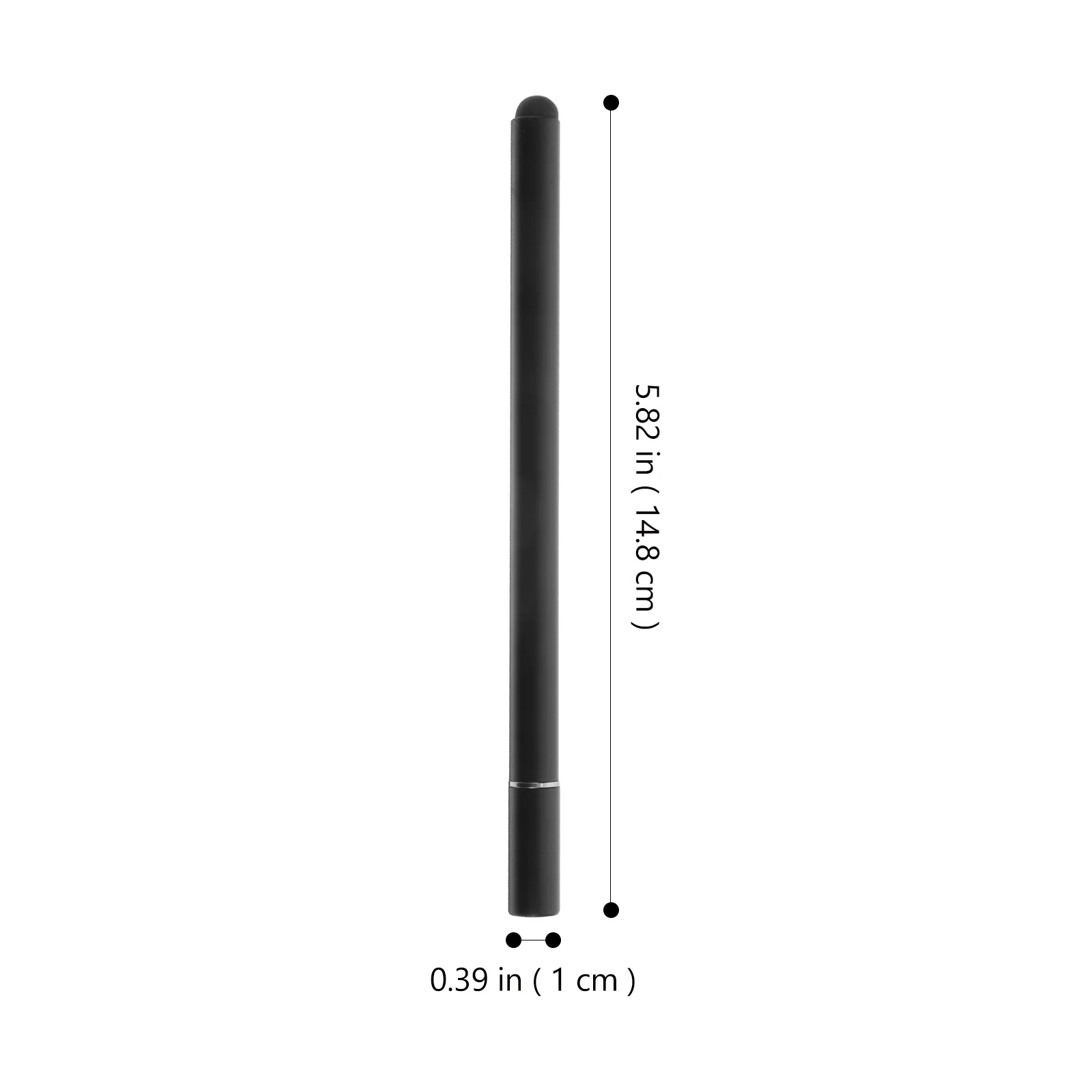 Противоаварийная Двуглавая Прозрачная присоска Емкостная ручка Универсальный стилус для планшета (черный) Платный Изображение 3