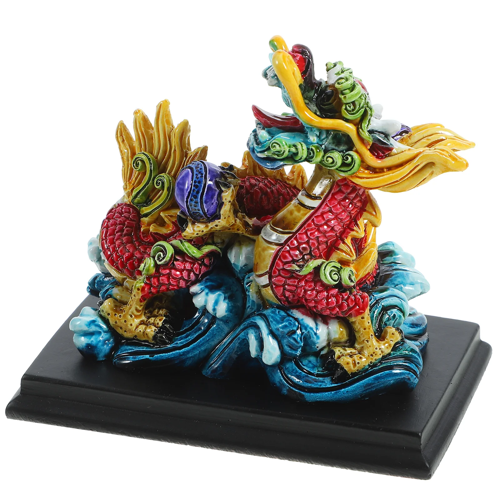 Статуя дракона из смолы, фигурка Зодиакального дракона, украшение в виде китайского дракона Изображение 3