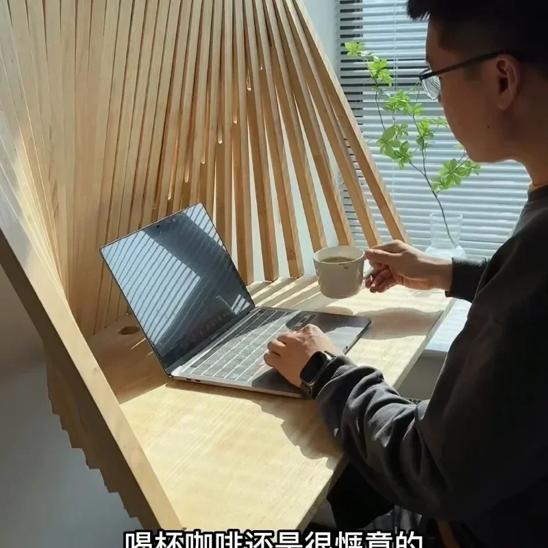 Стол для интернет-знаменитостей, компьютерный стол, стол для стайлинга своими руками, индивидуальный складной стол, журнальный столик, письменный стол, висящий на стене Изображение 3