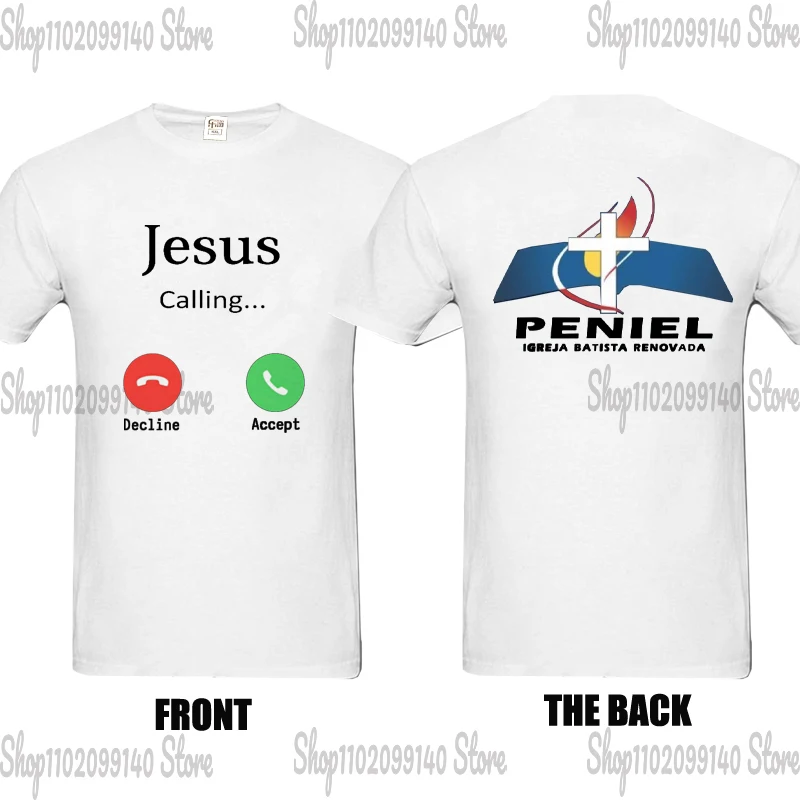 Футболка для мужчин Jesus Is Calling, женская футболка-христианка, подарок, забавный телефон Христа Бога, Новые поступления, модная женская футболка, Летние футболки Изображение 3