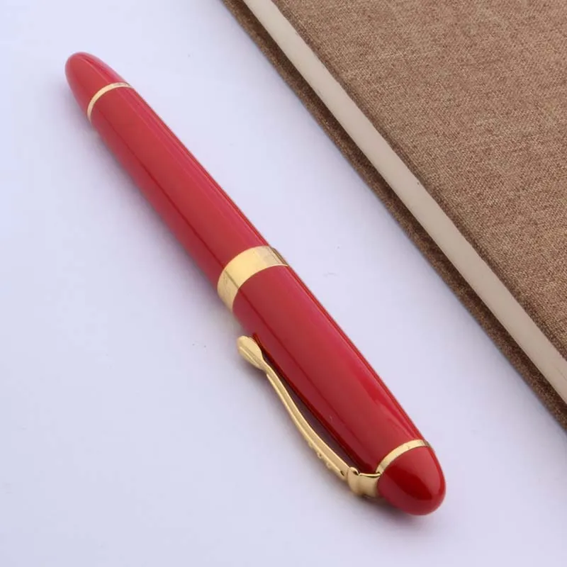 Шариковая ручка Jinhao 450 из красного мрамора с золотой отделкой 0,5 мм Изображение 3
