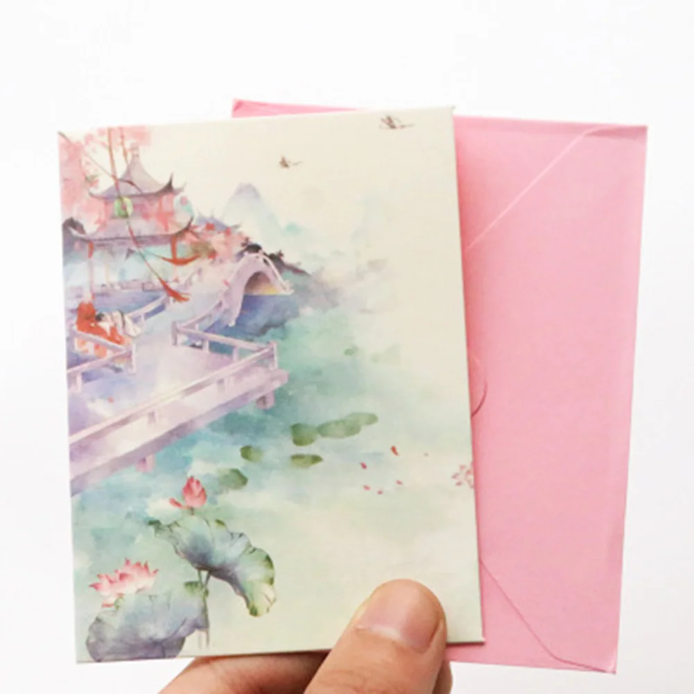 10 Штук Красивого конверта для хранения студенческих принадлежностей e26 w57 e06s для закладки карты Lomo Изображение 4