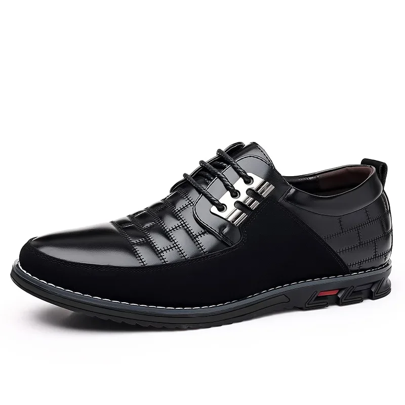 2024 Новая Модная Мужская Повседневная обувь в стиле Ретро, Черные Коричневые Дышащие Удобные Лоферы Изображение 4