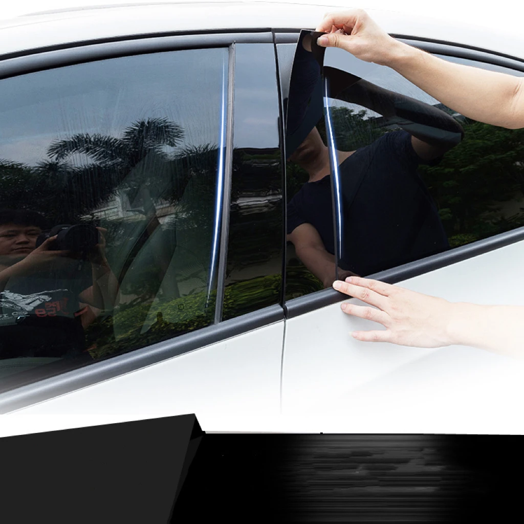 6ШТ Полированные Стойки Стойки Для Volvo XC60 2009-2017 Накладка На Окно BC Наклейка На Колонну Для Стайлинга Автомобилей Изображение 4