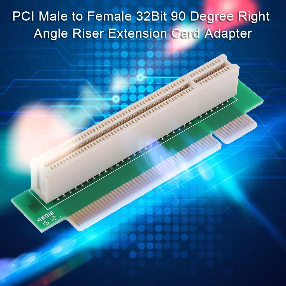 PCI от мужчины к женщине 32-битный адаптер для удлинительной карты с прямым углом 90 градусов Изображение 4