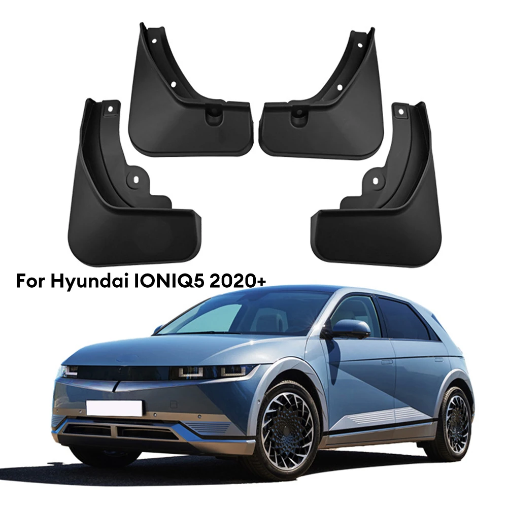Автомобильные Брызговики Автомобильные Брызговики 4шт Черный Для Hyundai Ioniq 5 2020 + Пластиковая Защита Автоаксессуаров Изображение 4