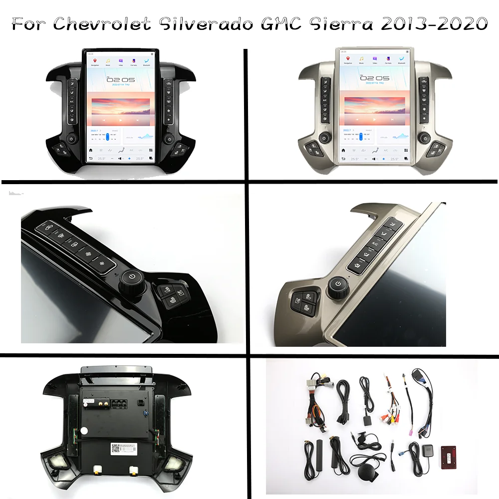 Автомобильный Стереоприемник Для GMC SIERRA Chevroler Silverado 2013-2020 A11 Qualcomm 665 GPS Навигация Carplay 5G Мультимедийный Плеер Изображение 4