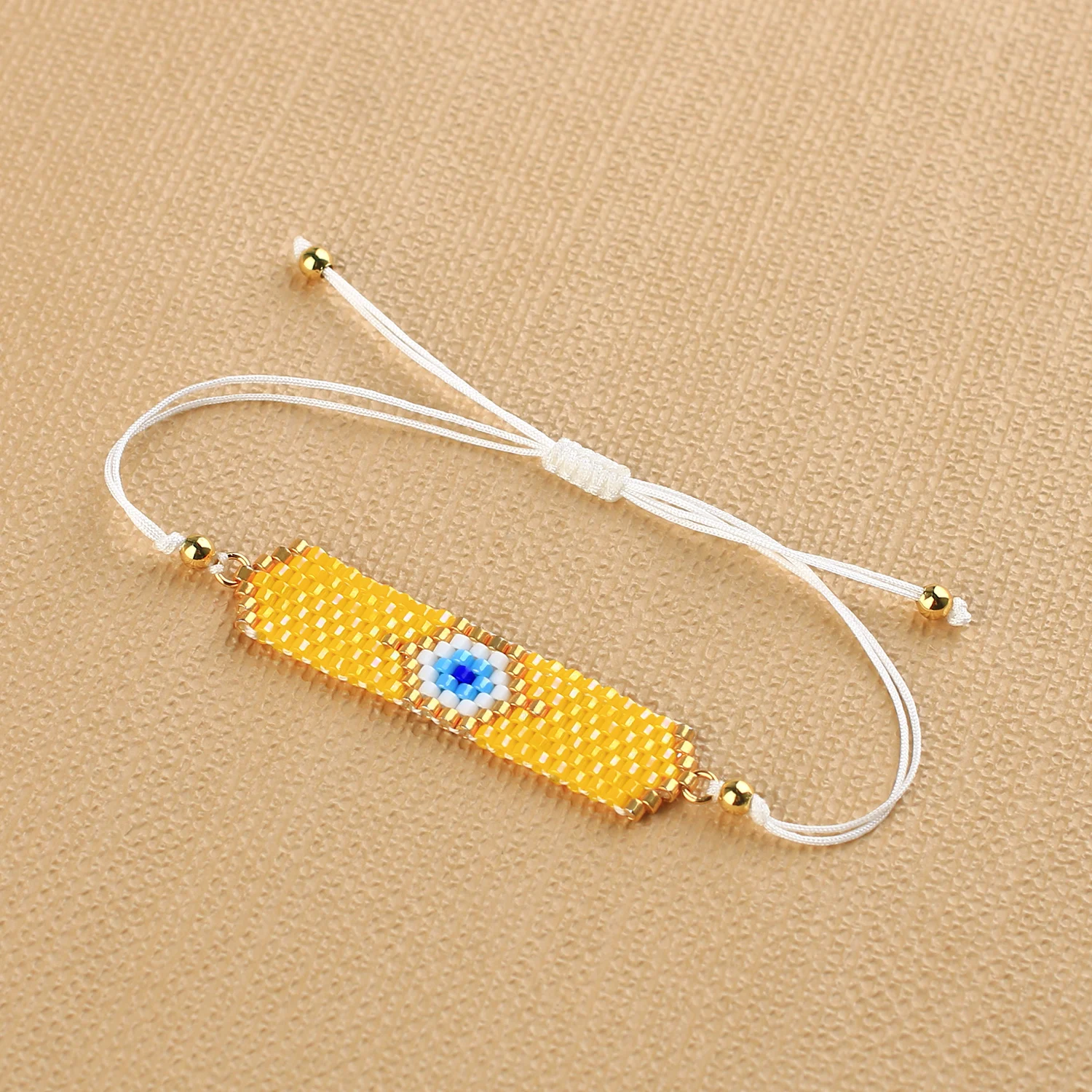 Бисер KELITCH EVIL EYE, браслеты из нитей, плетеные ювелирные изделия-шармы в стиле бохо, Тонкая веревка, мода Изображение 4
