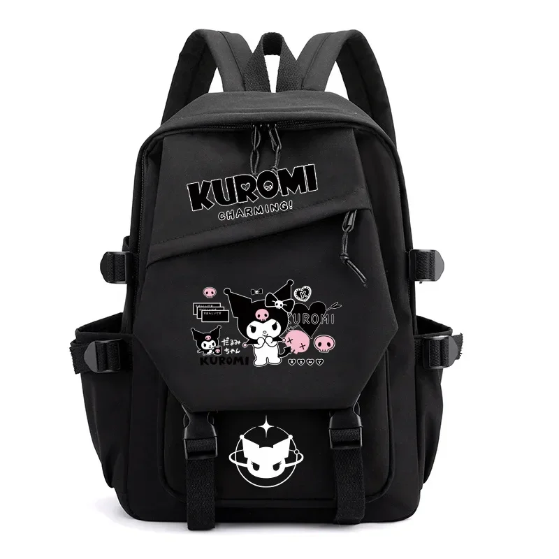 Дорожная сумка Sanrio hello kitty, рюкзак kuromi, женский японский симпатичный школьный ранец, сумка для старшеклассниц. Изображение 4