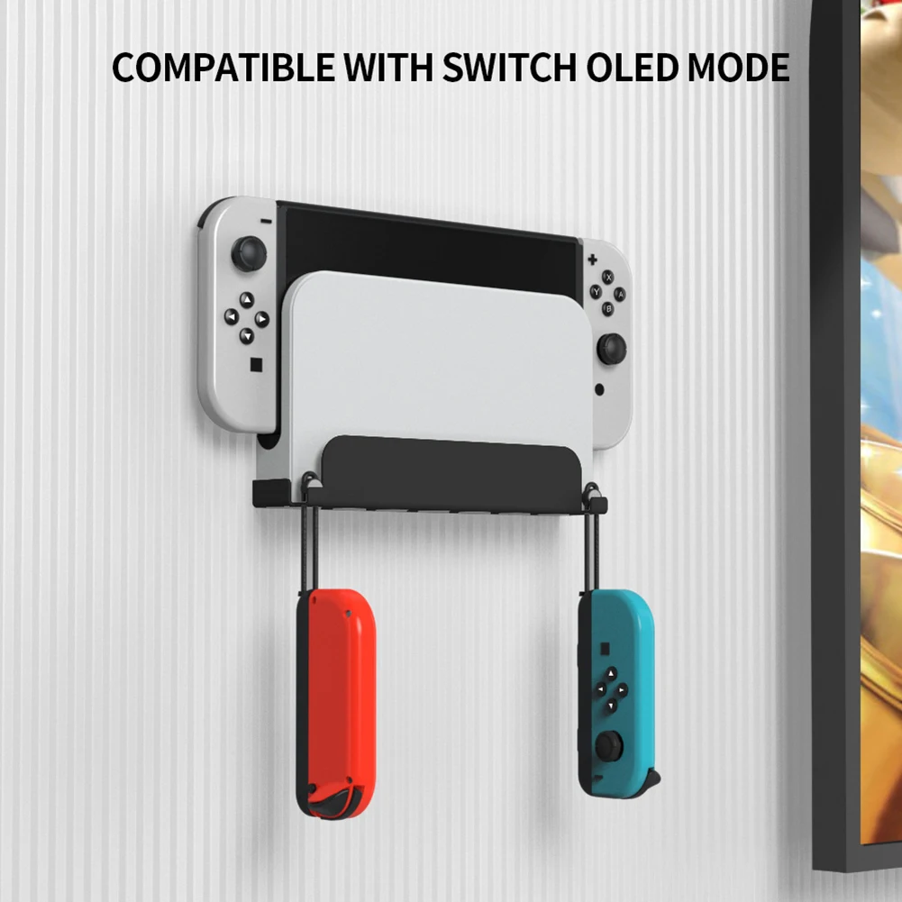 Кронштейн для настенного крепления игровой консоли Универсальный, подходит для Nintendo Switch/для настенного крепления Nintendo Switch OLED Host TV Box Изображение 4
