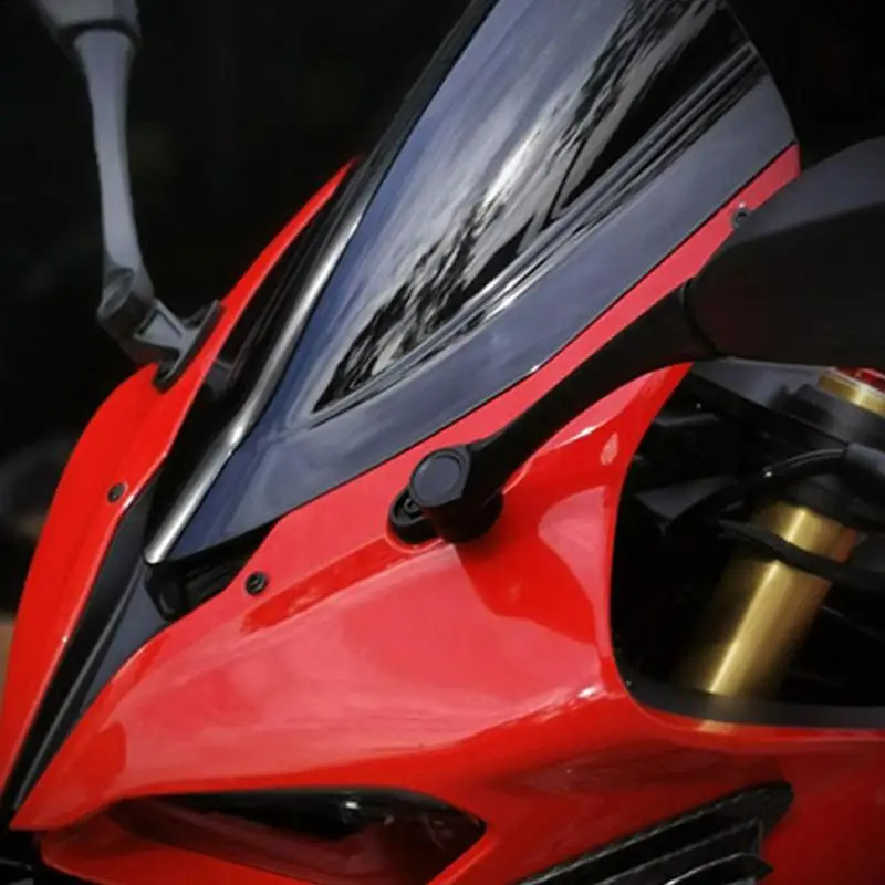 Лобовое стекло мотоцикла с усиленным передним стеклом Защищает от камней, выбрасываемых ветром, мусора и насекомых для мотоцикла модели Race 600 Изображение 4