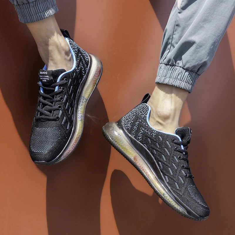 Мужские кроссовки Zoom Motion Control Сетчатые Дышащие удобные кроссовки для мужчин для пеших прогулок, бега, баскетбола, уличной обуви Изображение 4