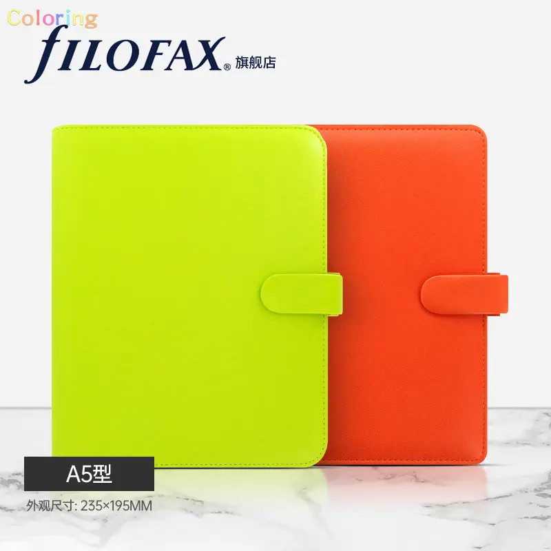 Органайзер Filofax Saffiano Neo A5 A6 A7, кожаный с эффектом перекрестной зернистости, содержит дневник 