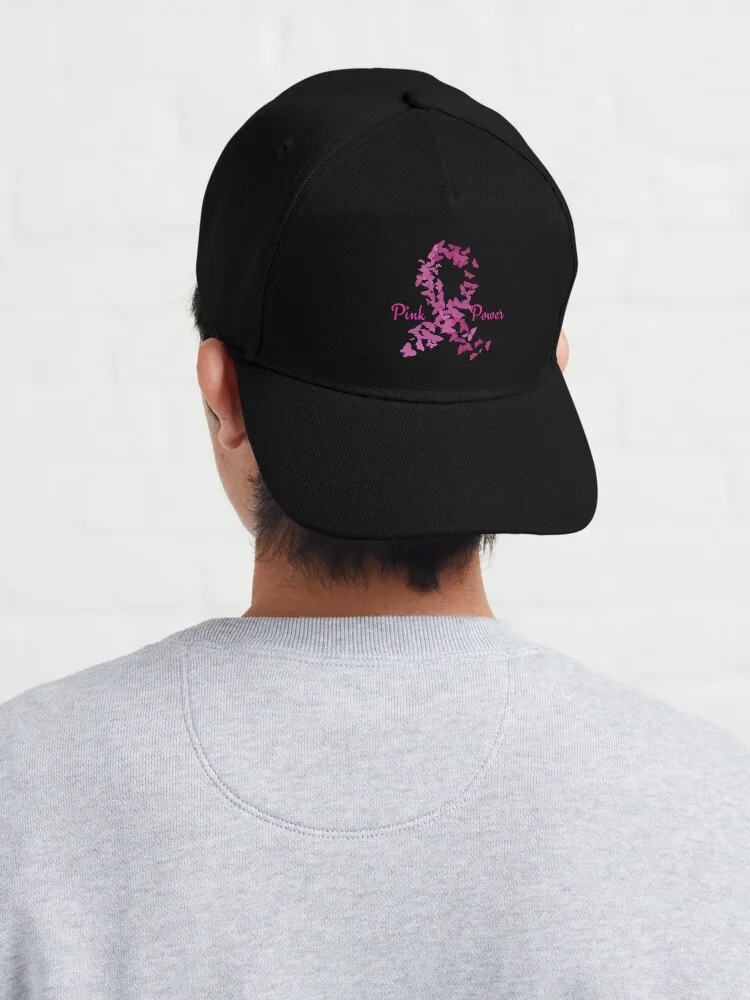 Розовая сила - бейсболка для повышения осведомленности о раке молочной железы, военные тактические кепки, дизайнерская шляпа, женская мужская кепка Изображение 4