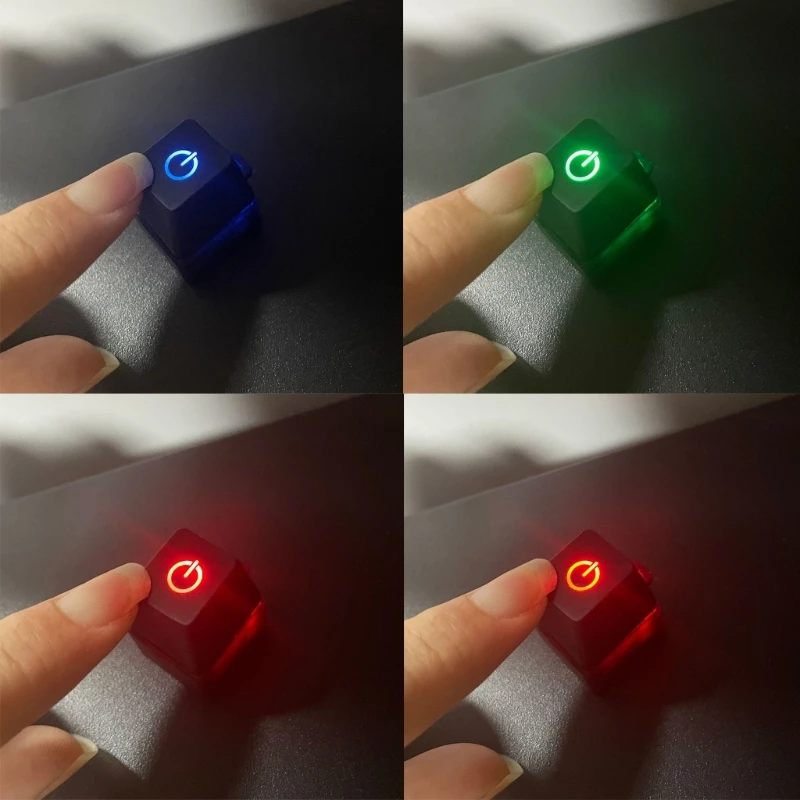 Светодиодная механическая клавиатура RGB с подсветкой брелка для ключей с подсветкой для клавишных переключателей Тестер Игрушка для снятия стресса Изображение 4