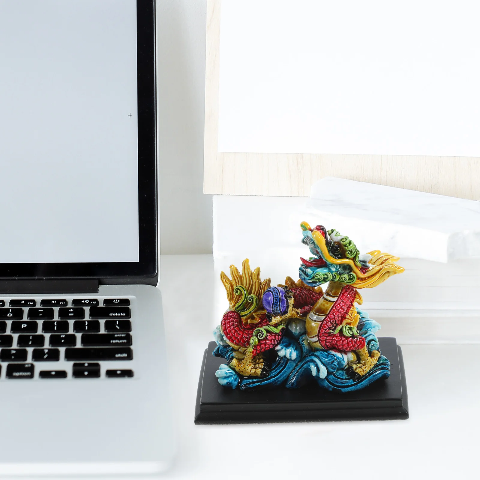 Статуя дракона из смолы, фигурка Зодиакального дракона, украшение в виде китайского дракона Изображение 4