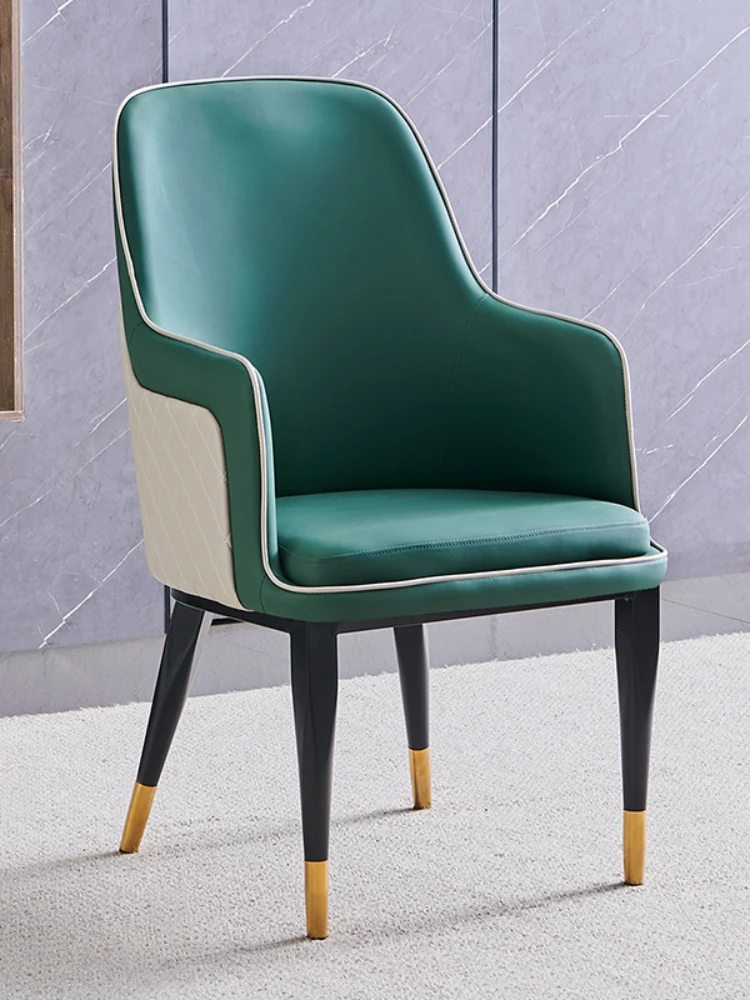 Удобная гостиная в итальянском стиле, легкое роскошное обеденное кресло, Домашний современный минималистичный стул для балкона, кресло Bentley Изображение 4