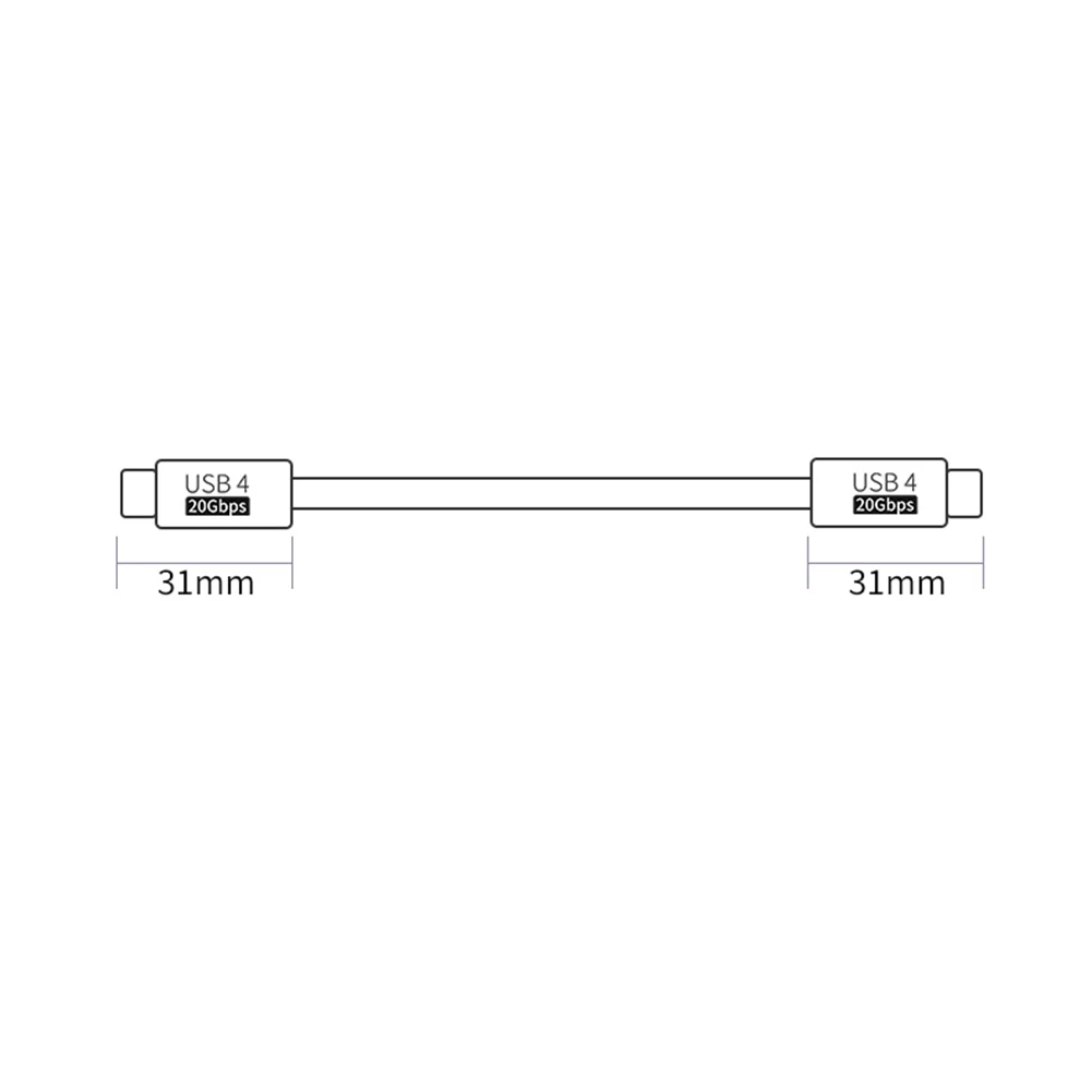 20 Гбит / с, 8 К, 60 Гц, кабель зарядного устройства Type-C, кабель для быстрой зарядки, кабель для передачи данных Type-C, провод для быстрой зарядки, шнур для передачи данных Изображение 5